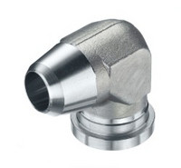SAE 90° Anschweißflansch-Adapter für metr. Rohre