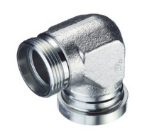 SAE 90° Flansch Adapter 24° geschmiedet