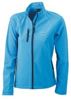 Softshell-Jacke Damen und Herren mit RAUH-Logo azurblau,frenchnavy u.schwarz