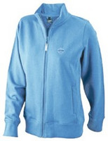 Sweatshirt-Jacke Damen und Herren mit RAUH-Logo royalblau, eisblau u.schwarz