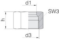 BV-10 Überwurfmuttern